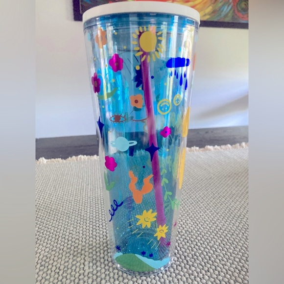 Buenas Vibras Starbucks 24oz tumbler Manuela Guillen collection - Picture 9 of 11